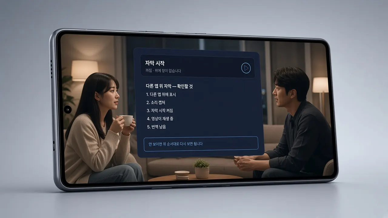 일본 앱 재생에 한글 자막이 필요할 때